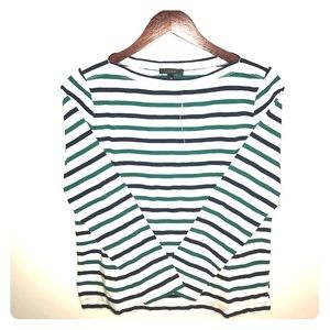 J. Crew mid-weight striped boatneck XS t-shirt NWT